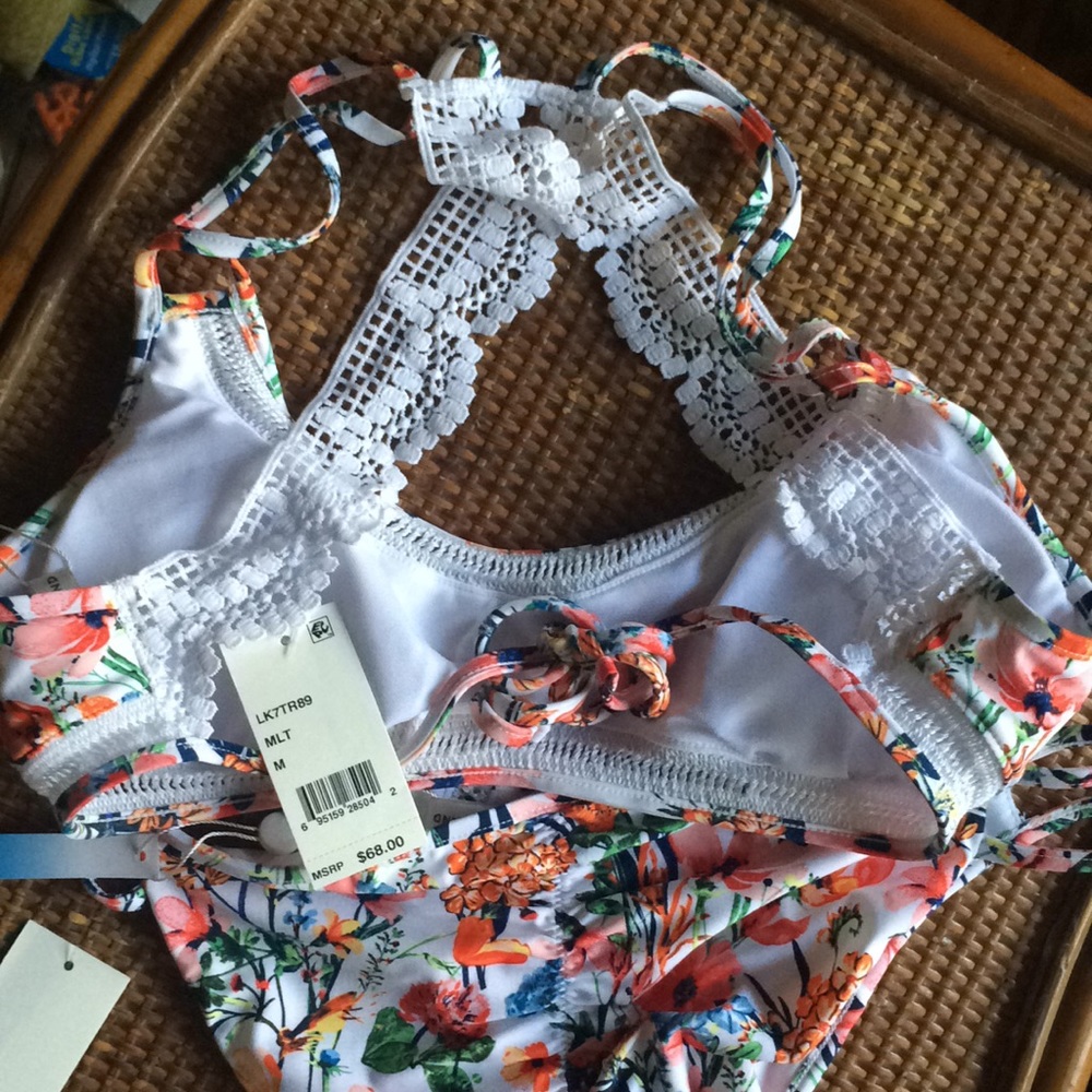 💐Lucky Brand Lucky Garden swim top bottom bikini - Picture 7 of 8